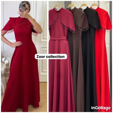 Вечернее платье NUR Collection бордовый