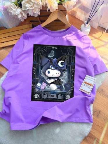 Футболка Хелоу Кити Hello Kitty Хэллоуин TMH_TREND.KZ  TMH_TREND.KZ сиреневый