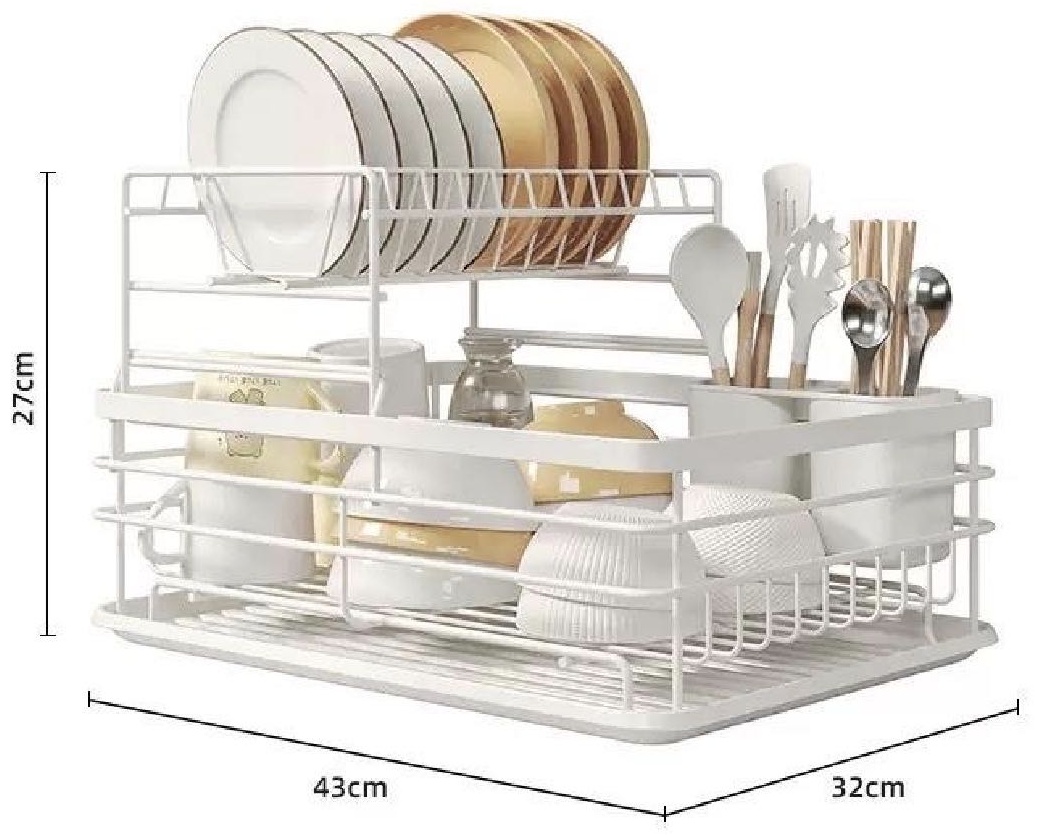 Сушилка OMALI HOME отдельностоящая многоярусная ,пластик, нержавеющая сталь