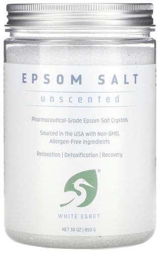 White Egret Personal Care английская соль, без запаха, 850 г английская соль 850 г