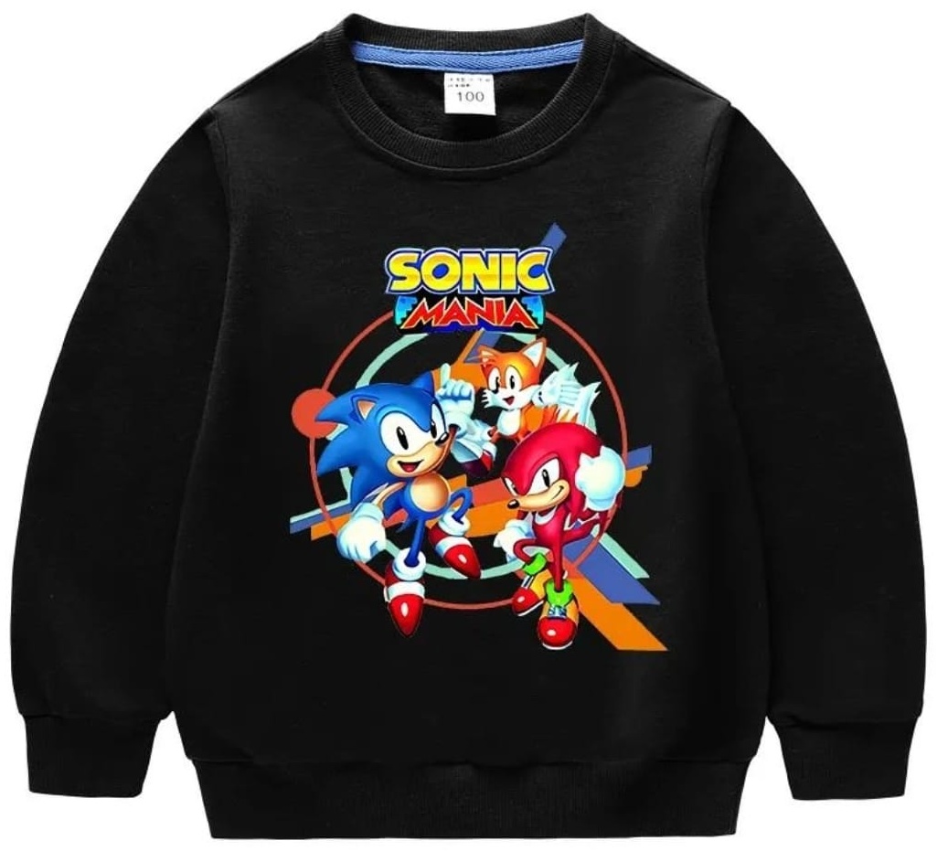 Лонгслив Sonic Соник Футболка черный