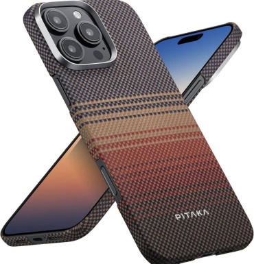 Чехол Pitaka для Apple iPhone 17 Pro Max розово-бежевый