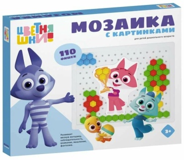 Мозаика Нескучные игры С картинками пазл 110 шт