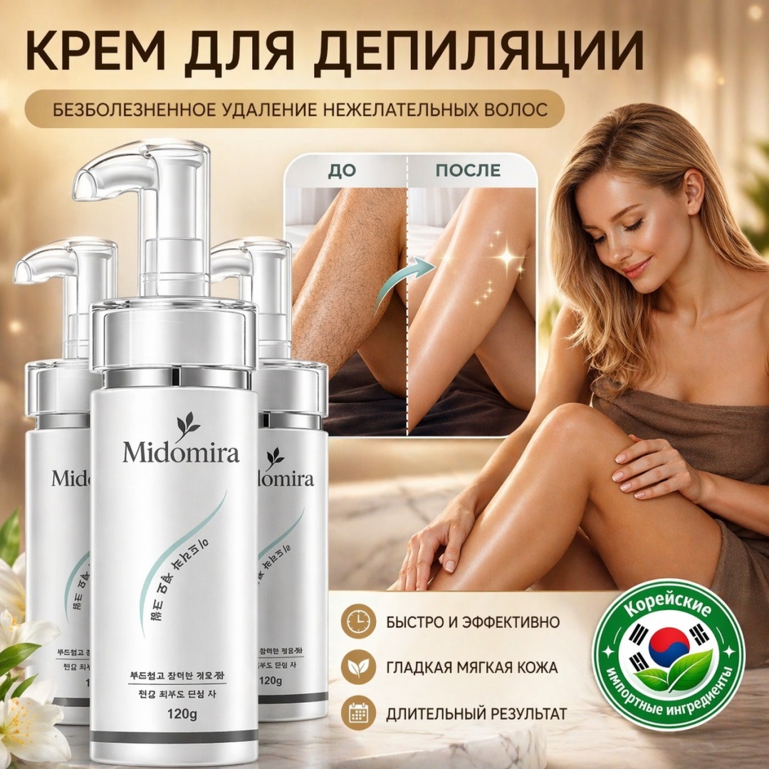 Midomira крем для депиляции, для тела 360 мл