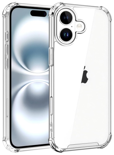 Чехол Moshphere для Apple iPhone 16 прозрачный
