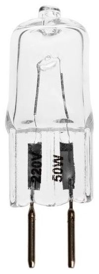 Luazon Lighting 50W G6.35, галогенная, теплый белый