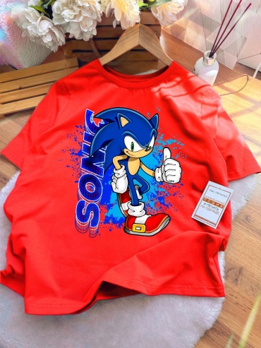 Футболка Соник Sonic TMH_TREND.KZ красный