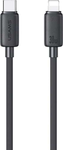 Кабель Usams USB TypeC (M), Lightning (M), 1 м, SJ692USB01 черный
