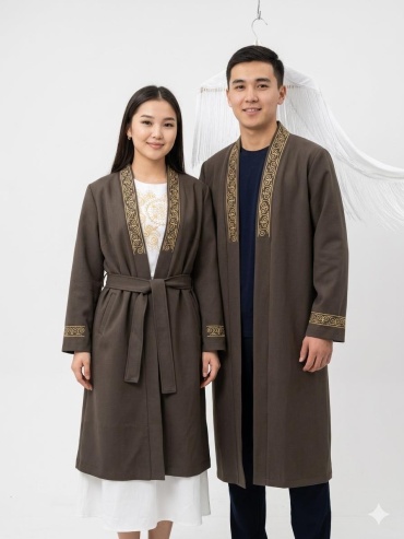 Национальный костюм Kazakwa Aiso коричневый
