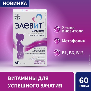 Bayer Элевит зачатие капсулы 60 шт
