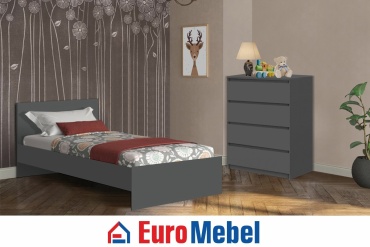 Комплект Euromebel Денвер, 00062182 графит