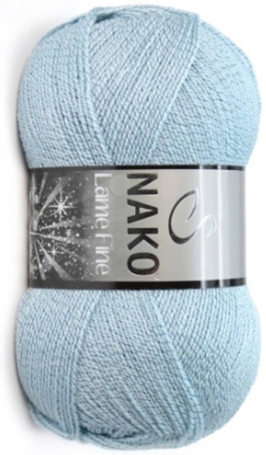 Моток NAKO Lame Fine 10471 - светло голубой 440 м 100 г
