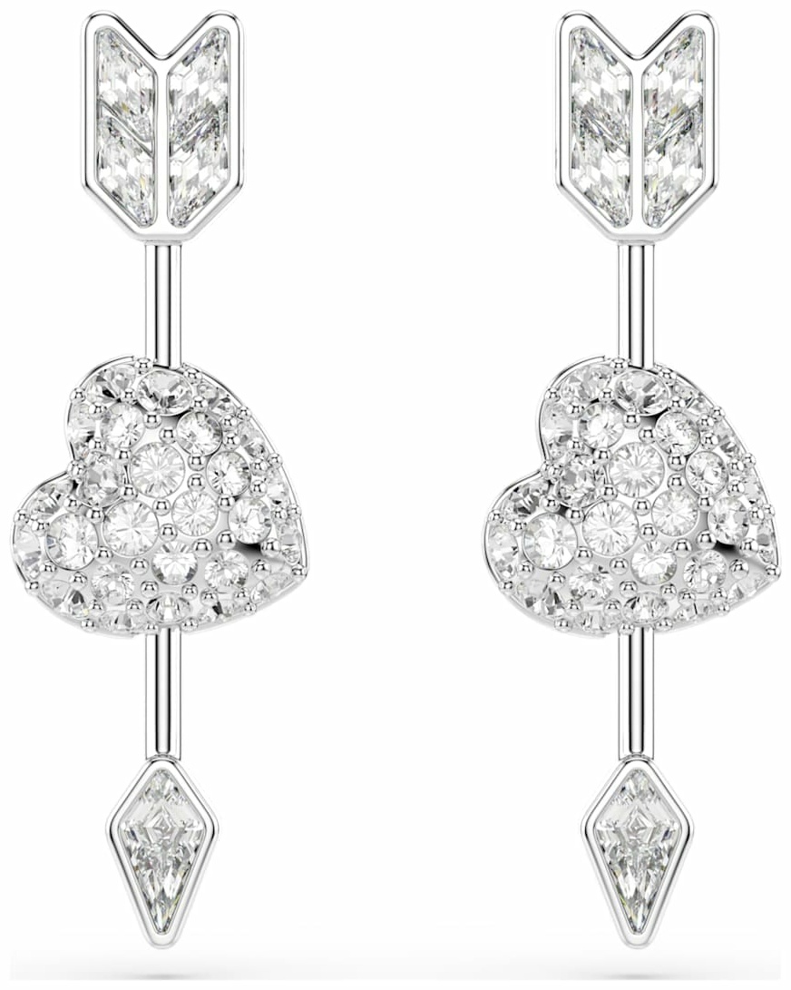 Серьги Swarovski бижутерный сплав, кристаллы Swarovski