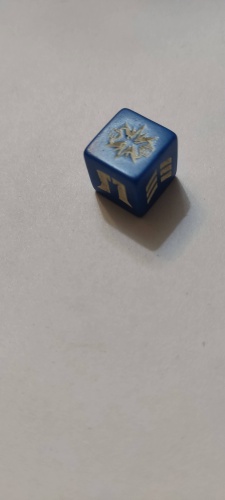 Игральный кубик ролевой 1 шт, синий