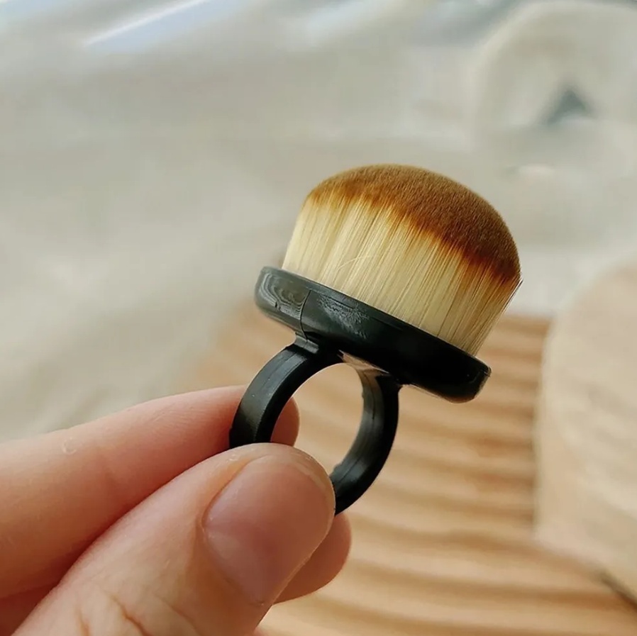 Nail Art щетка сметка, кисть закругленная пластик 1 шт