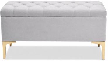 Банкетка Arsel.kz 2271, 100x40x45 см, светло серый