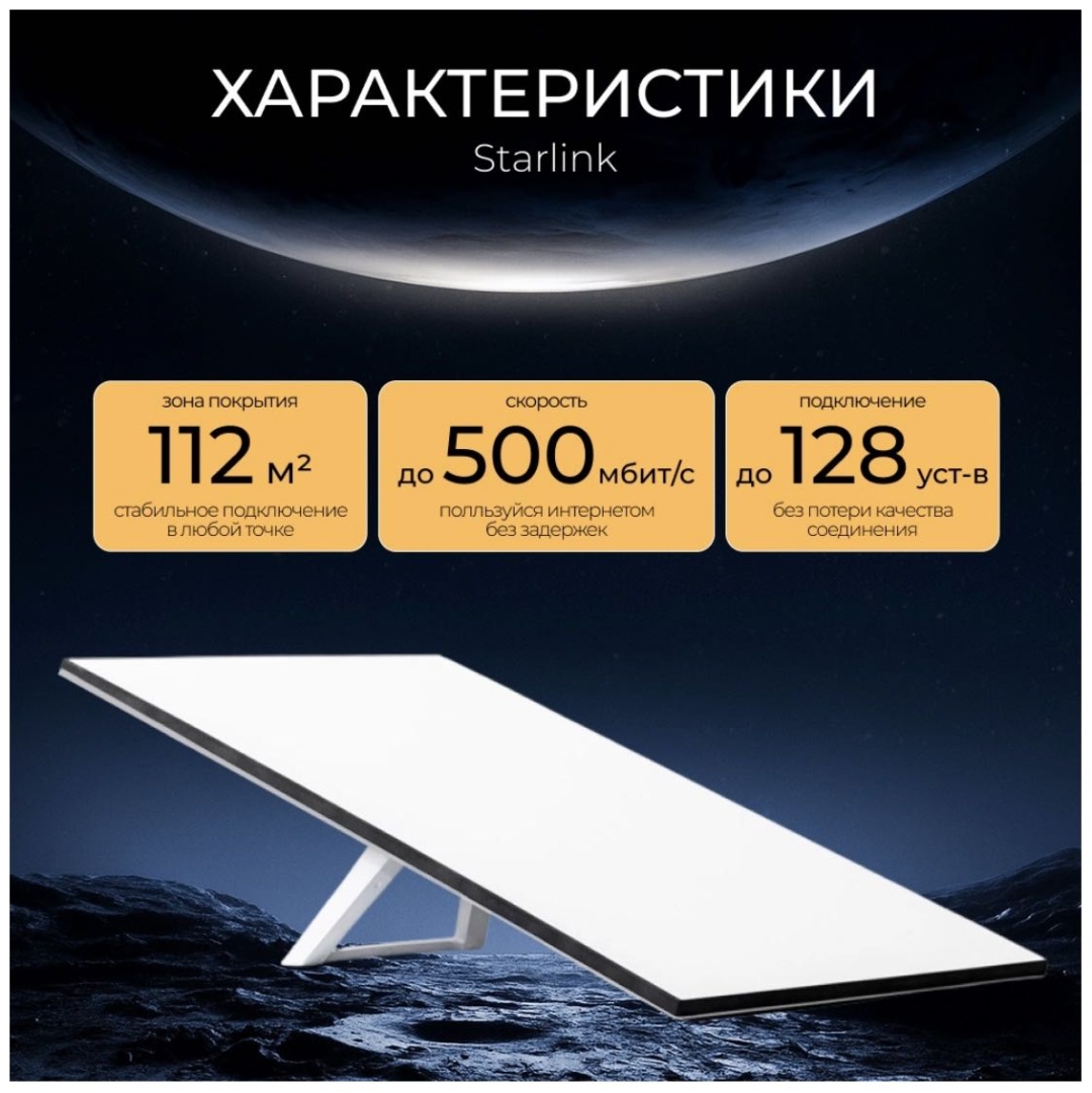 Спутниковый интернет Комплект спутникового интернета Starlink Starlink V4