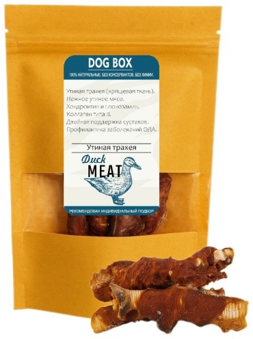 DOG BOX трахея утиная + утиное мясо 50 г
