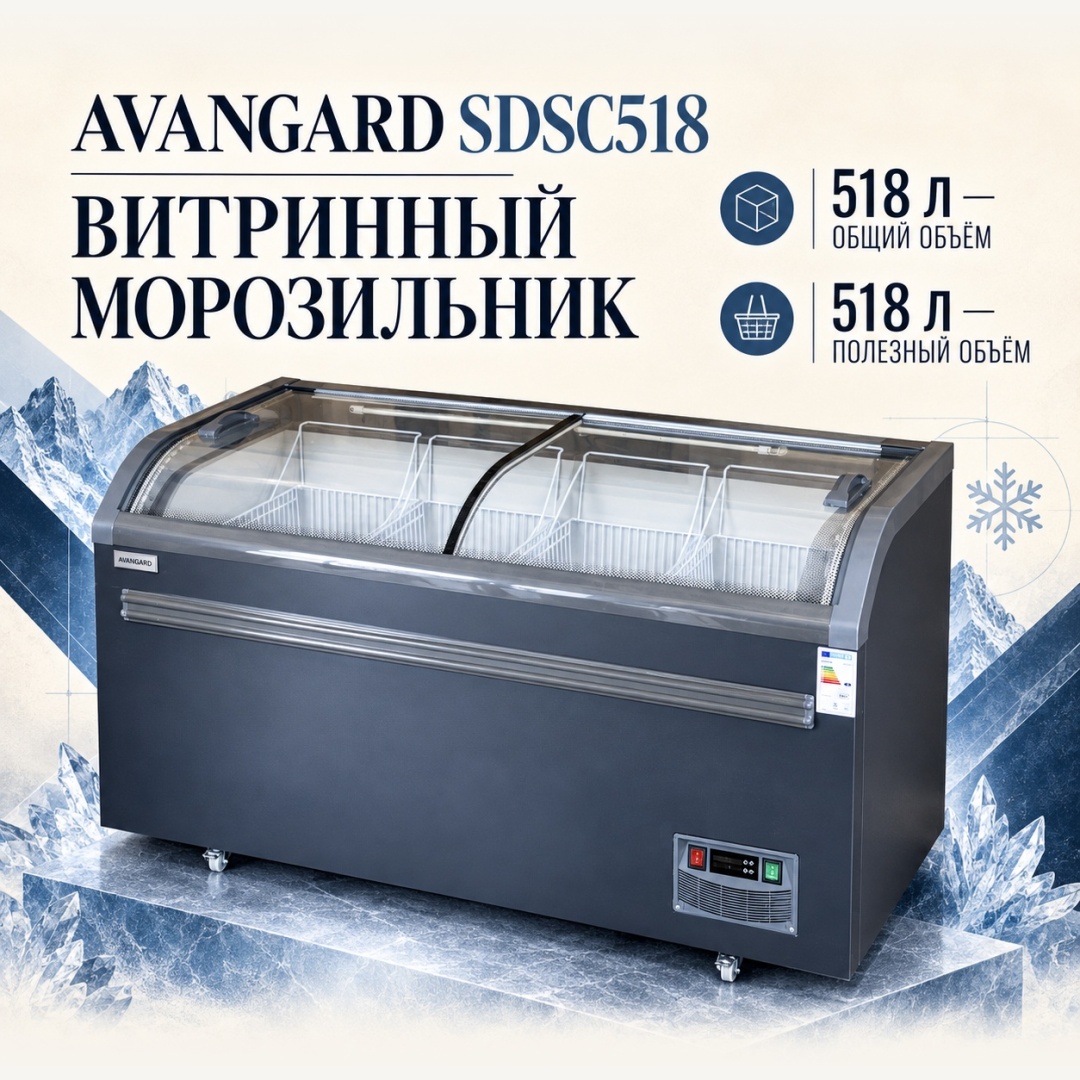 AVANGARD SD/SC518 518 л серый
