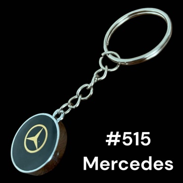 Брелок SNS Mercedes Диаметр-20 мм металл 1 шт