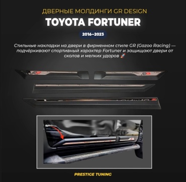 12-FM512 для Toyota Fortuner 2016-2023 черный