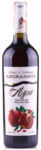 Вино Azgranata Agsu полусладкое красное 11% 0.75 л