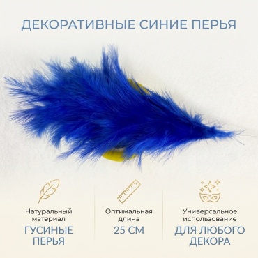Декоративные перья гусиные перья