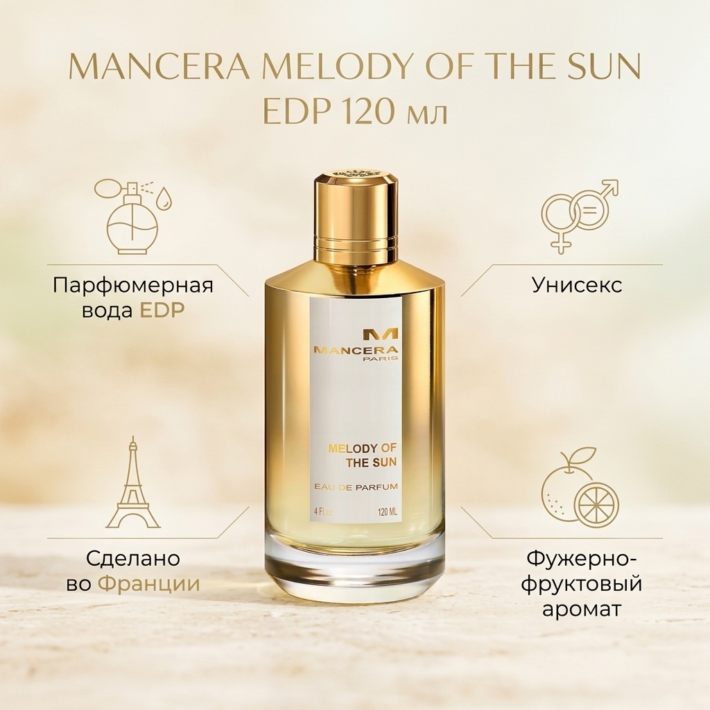 MANCERA Melody Of The Sun парфюмерная вода EDP 120 мл, унисекс