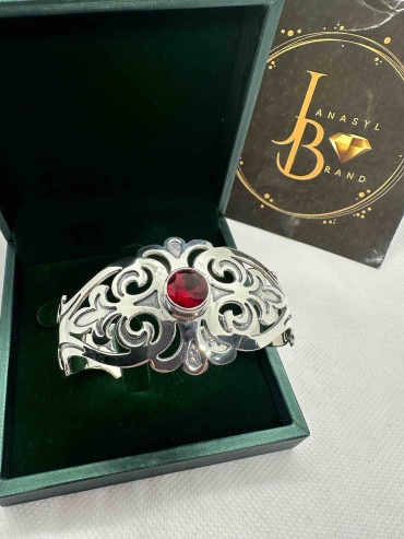 JANASYL Brand Білезік длина 18.21 см, вес 33.5 г серебро, плетение обод