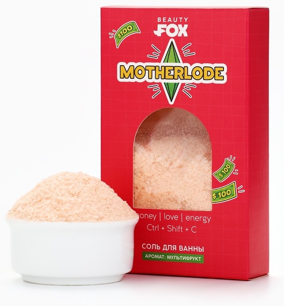 Beauty Fox Соль для ванны, аромат: мультифрукт природная соль 200 г