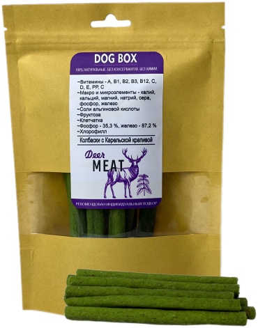 DOG BOX Колбаски с Карельской крапивой 100 гр