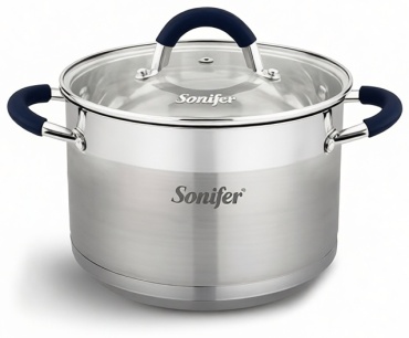 Кастрюля 2.7 л, Sonifer SF-1136 нержавеющая сталь