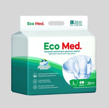 Eco Med L подгузники для взрослых L 20 шт