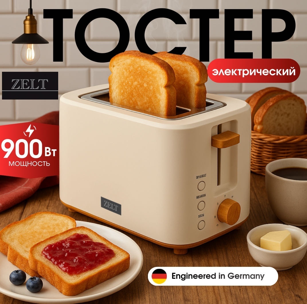 Тостер ZELT J57 2025 белый