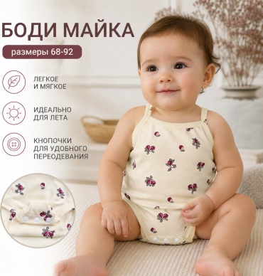 Майка 24kids бежевый