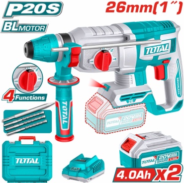 Перфоратор Total TRHLI202682 2.5 Дж, 20 В, SDS-Plus