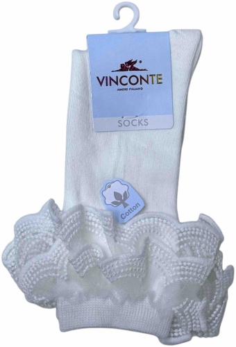Гольфы Vinconte 5012 1 пара белый 5-7 лет
