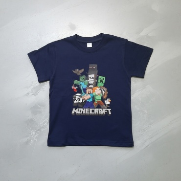Футболка Minecraft синий