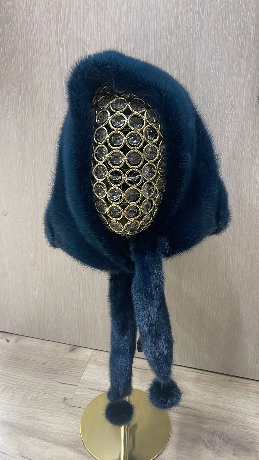 Косынка SemiFur размер универсальный, изумрудный