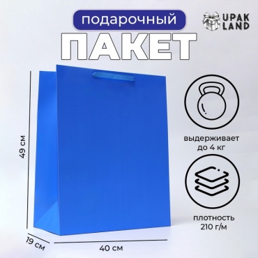 Подарочный пакет UPAK LAND 1 шт картон, бумага 40х49 см
