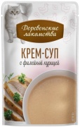 Деревенские лакомства Крем-суп с филейной курицей 35 г 4 шт