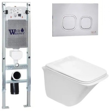 WeltWasser унитаз с инсталляцией ROTBACH 004 GL-WT, санфаянс