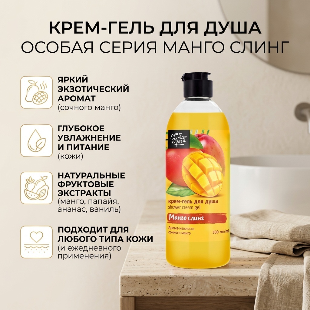 Особая серия Манго слинг крем-гель 500 мл