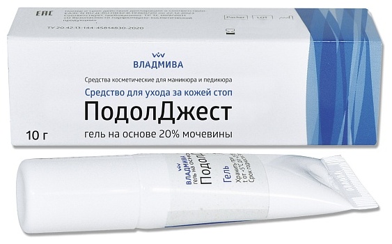 ВЛАДМИВА уходовое средство Подолджест на основе 20% мочевины 10 г