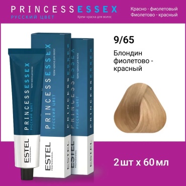 ESTEL PROFESSIONAL ESTEL PROFESSIONAL Крем-краска PRINCESS ESSEX для окрашивания волос 9/65 блондин розовый,2 шт по 60мл 9/65 блондин розовый крем-краска 120 мл
