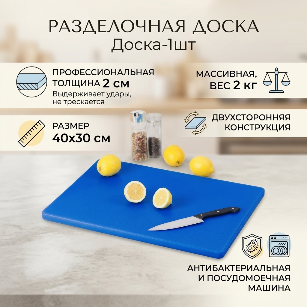 Разделочная доска Доска-1шт 30245521_919584151 1 шт, нейлон, полипропилен, полиуретан