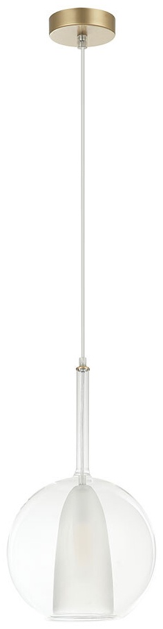 Светильник потолочный Arte Lamp E27 60 Вт золотистый, белый, прозрачный