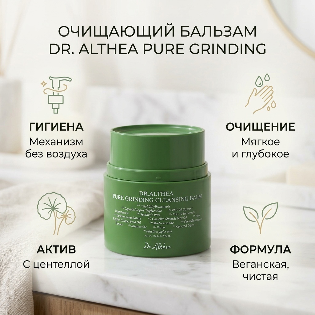 Dr. Althea pure grinding cleansing balm бальзам 50 мл