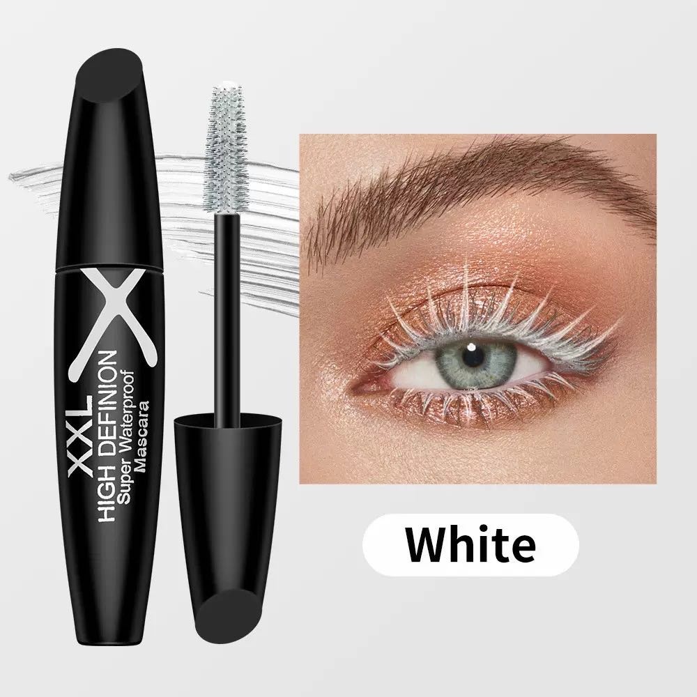 Тушь для ресниц Shedoes XXL High Definion Super Waterproof Mascara для объема, удлиняющая белый