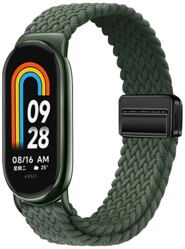 Ремешок BOGEMA для Xiaomi Mi Band 8, Mi Band 9, Smart Band 10 зеленый